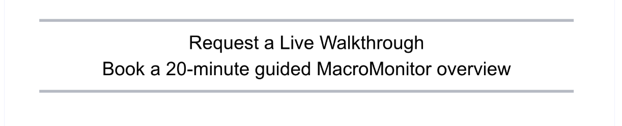 Request a Live Walkthrough - Book a 20-minute guided MacroMonitor overview